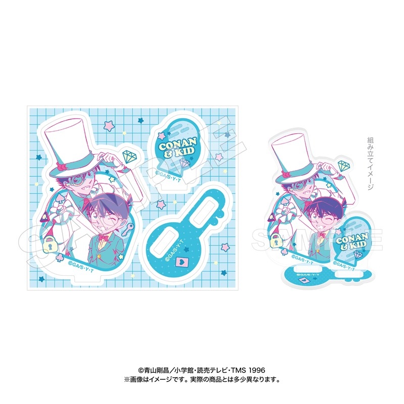 名探偵コナン アクリルスタンドコナン&キッドポッピンカラ - 公式商品画像 | AniSmile