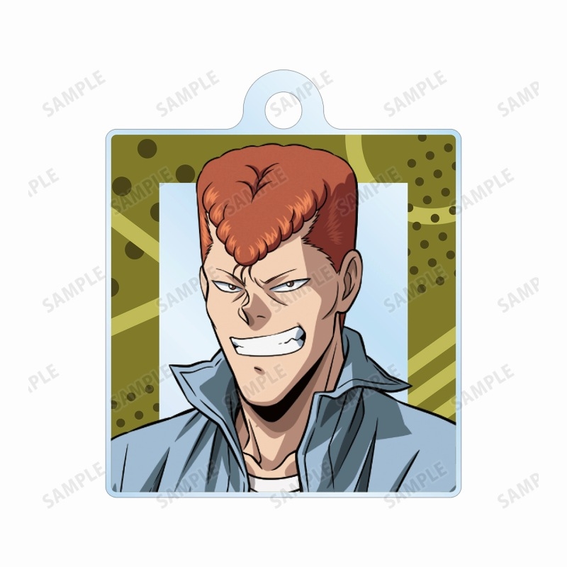 TVアニメ『幽☆遊☆白書』 描き下ろしイラスト 桑原和真 90’sカジュアルver. 2連ワイヤーアクリルキーホルダー 画像 2 | AniSmile