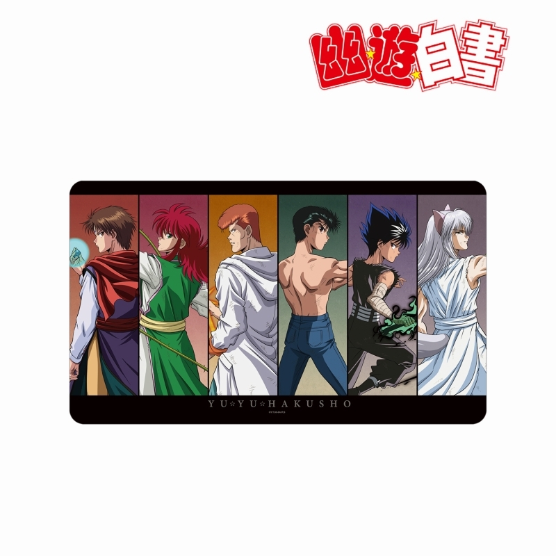 TVアニメ『幽☆遊☆白書』 描き下ろし 集合 戦う背中ver. マルチデスクマット - 公式商品画像 | AniSmile