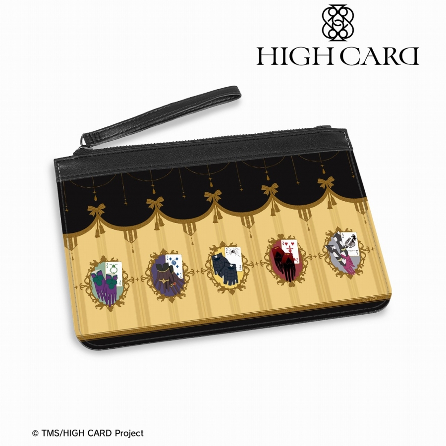 HIGHCARD モチーフ柄 PUレザーフラットポーチ - 公式商品画像 | AniSmile