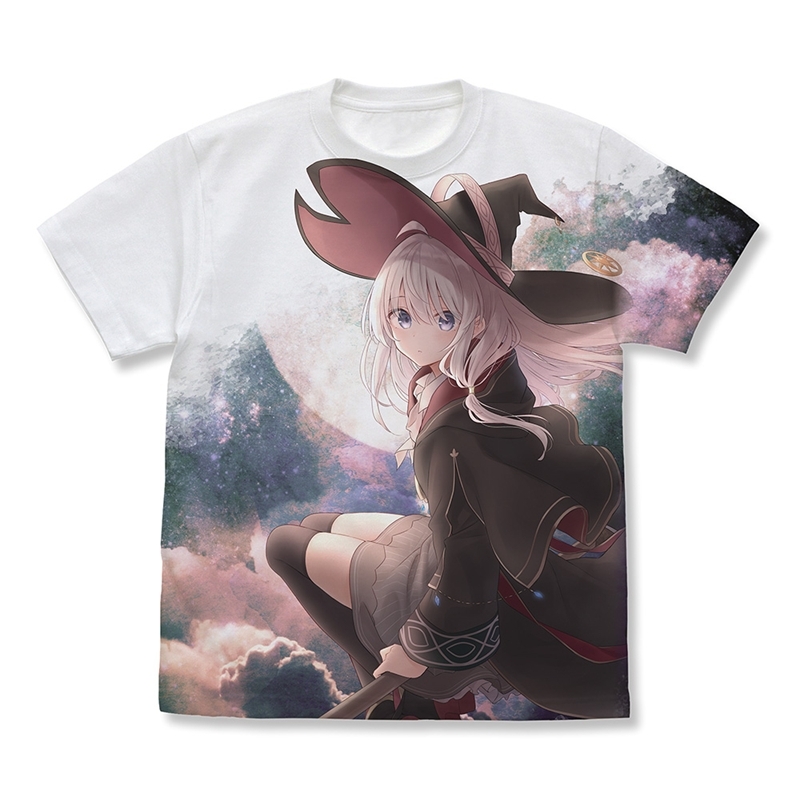魔女の旅々 原作版 イレイナ フルグラフィックTシャツ 12巻表紙イラストVer./WHITE-S - 公式商品画像 | AniSmile