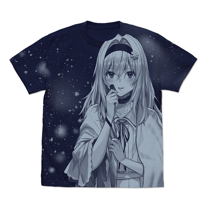 りゅうおうのおしごと! 原作版 空銀子 オールプリントTシャツ 17巻表紙イラストVer./NAVY-M - 公式商品画像 | AniSmile