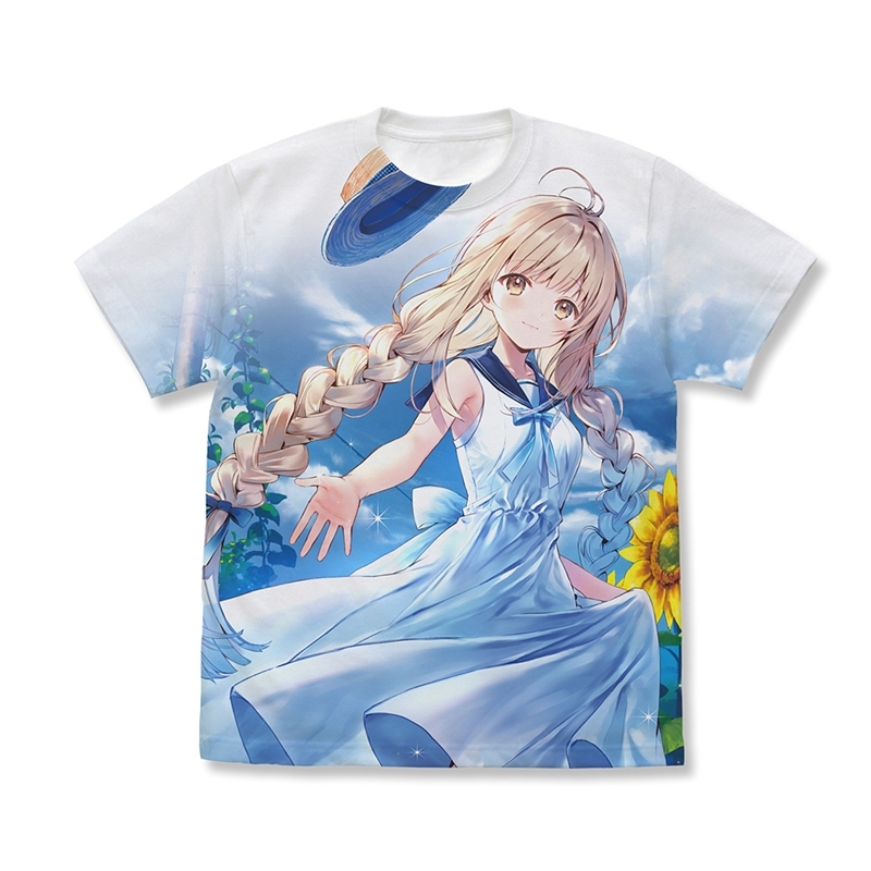 お隣の天使様にいつの間にか駄目人間にされていた件 原作版 椎名真昼 フルグラフィックTシャツ 5巻表紙イラストVer./WHITE-L - 公式商品画像 | AniSmile