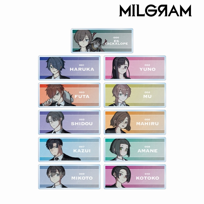 MILGRAM -ミルグラム- 描き下ろし 4th Anniversary ver. トレーディングアクリルネームプレート(単位/単品) - 公式商品画像 | AniSmile