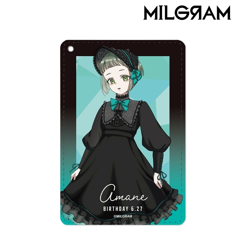 MILGRAM -ミルグラム- 描き下ろし アマネ バースデーver. 第2弾 1ポケットパスケース 画像 2 | AniSmile