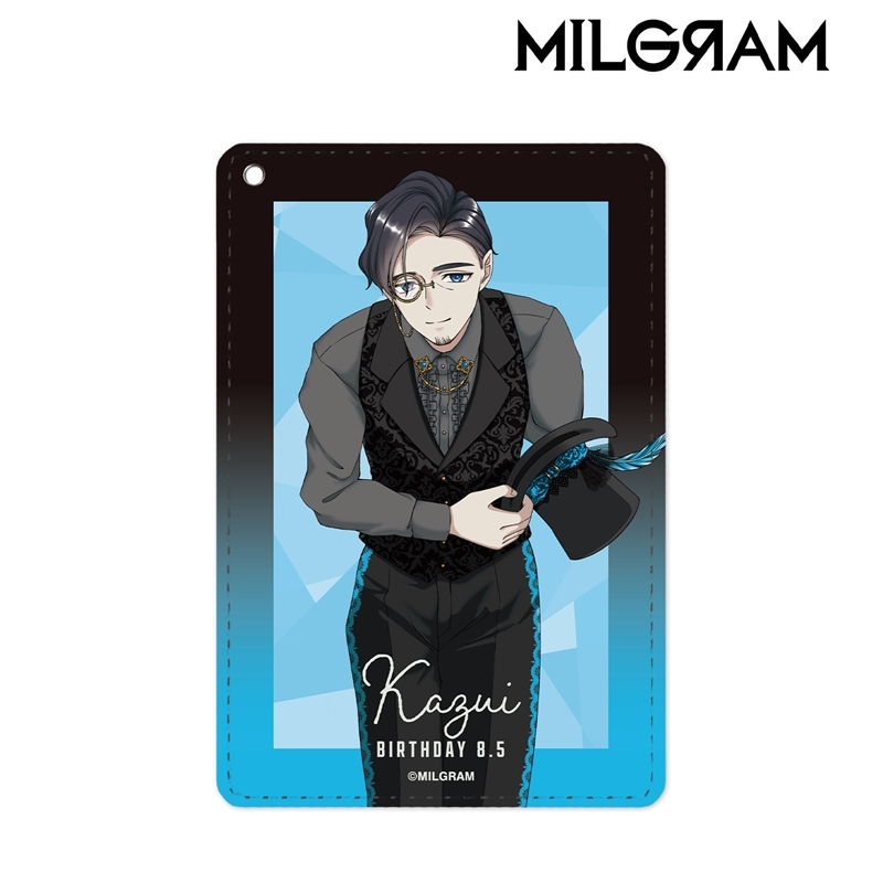 MILGRAM -ミルグラム- 描き下ろし カズイ バースデーver. 第2弾 1ポケットパスケース 画像 2 | AniSmile