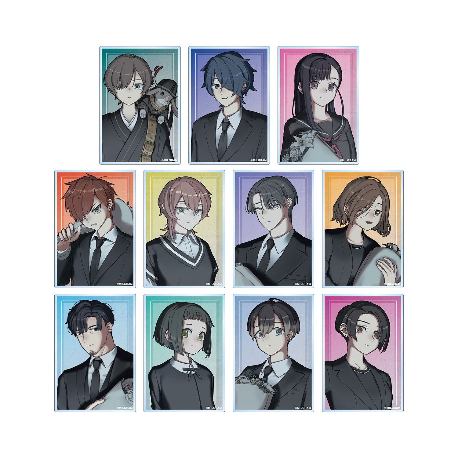 MILGRAM -ミルグラム- 描き下ろし 4th Anniversary ver. トレーディングアクリルカード(単位/単品) 画像 3 | AniSmile