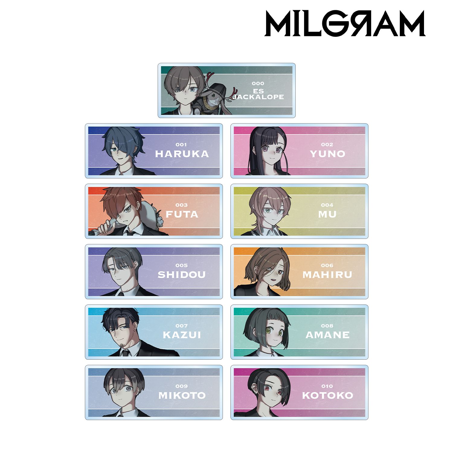 MILGRAM -ミルグラム- 描き下ろし 4th Anniversary ver. トレーディングアクリルネームプレート(単位/単品) 画像 4 | AniSmile