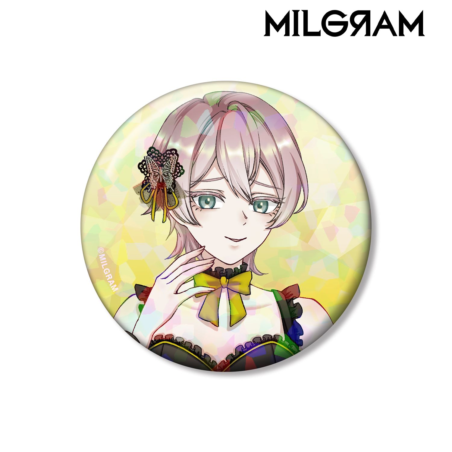 MILGRAM -ミルグラム- 描き下ろし ムウ バースデーver. 第2弾 ホログラム缶バッジ 画像 4 | AniSmile