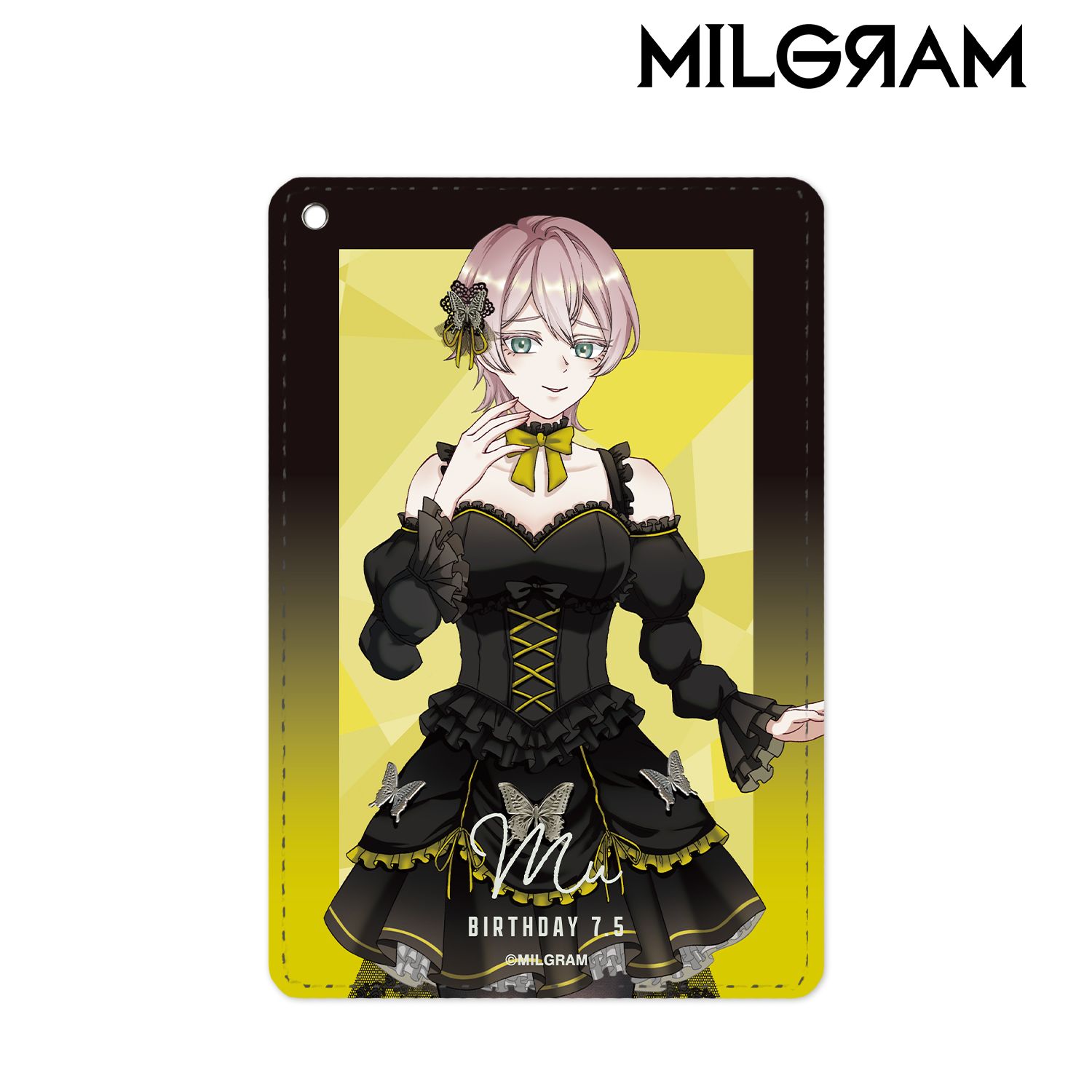 MILGRAM -ミルグラム- 描き下ろし ムウ バースデーver. 第2弾 1ポケットパスケース 画像 5 | AniSmile
