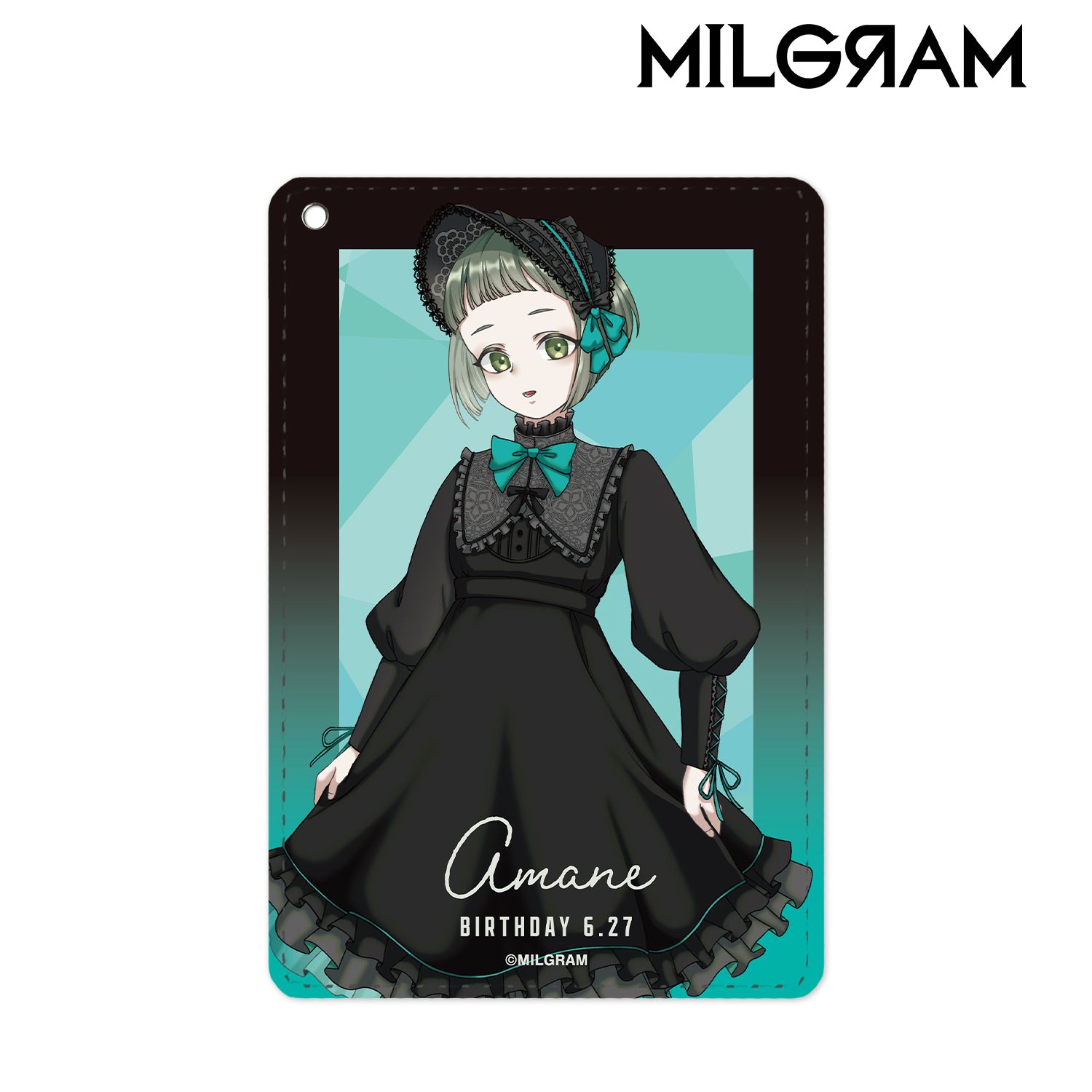 MILGRAM -ミルグラム- 描き下ろし アマネ バースデーver. 第2弾 1ポケットパスケース 画像 5 | AniSmile