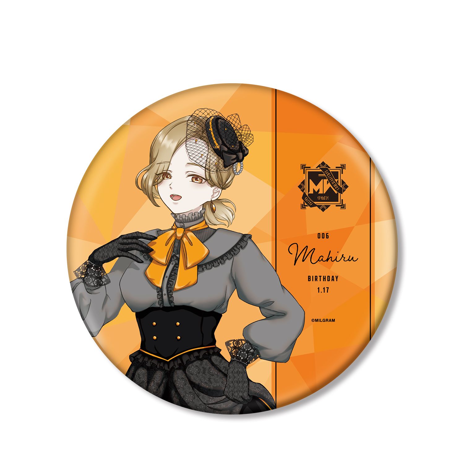 MILGRAM -ミルグラム- 描き下ろし マヒル バースデーver. 第2弾 BIG缶バッジ 画像 5 | AniSmile