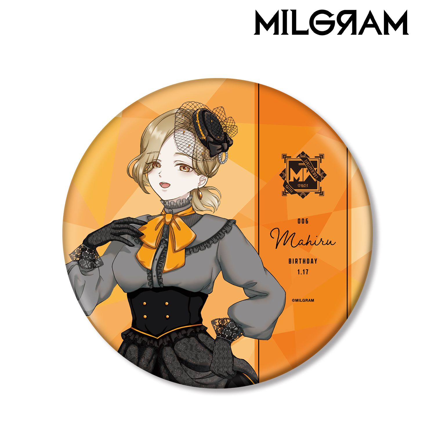 MILGRAM -ミルグラム- 描き下ろし マヒル バースデーver. 第2弾 BIG缶バッジ 画像 6 | AniSmile