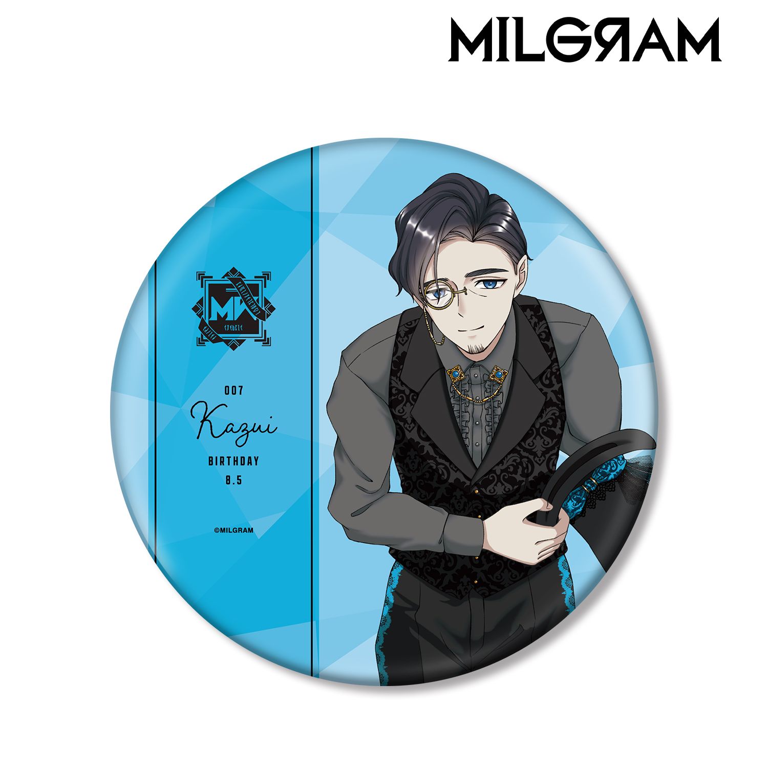 MILGRAM -ミルグラム- 描き下ろし カズイ バースデーver. 第2弾 BIG缶バッジ 画像 6 | AniSmile