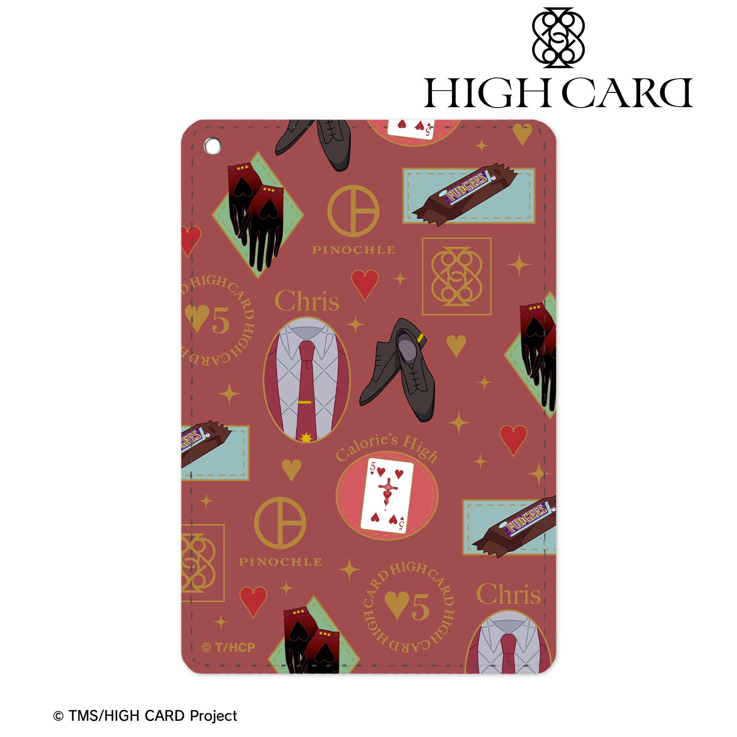TVアニメ「HIGH CARD」 クリス・レッドグレイヴ モチーフ柄 1ポケットパスケース 画像 4 | AniSmile