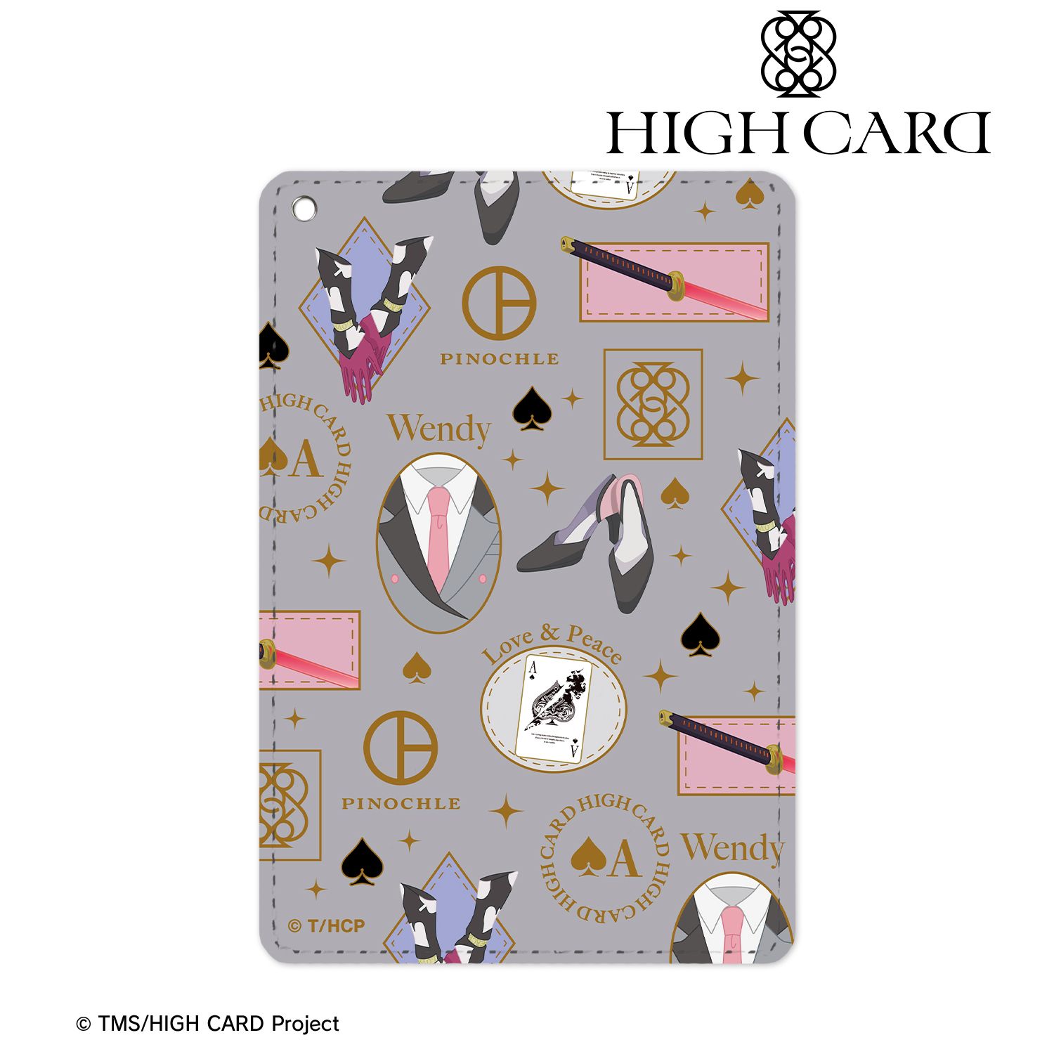 TVアニメ「HIGH CARD」 ウェンディ・サトー モチーフ柄 1ポケットパスケース 画像 4 | AniSmile