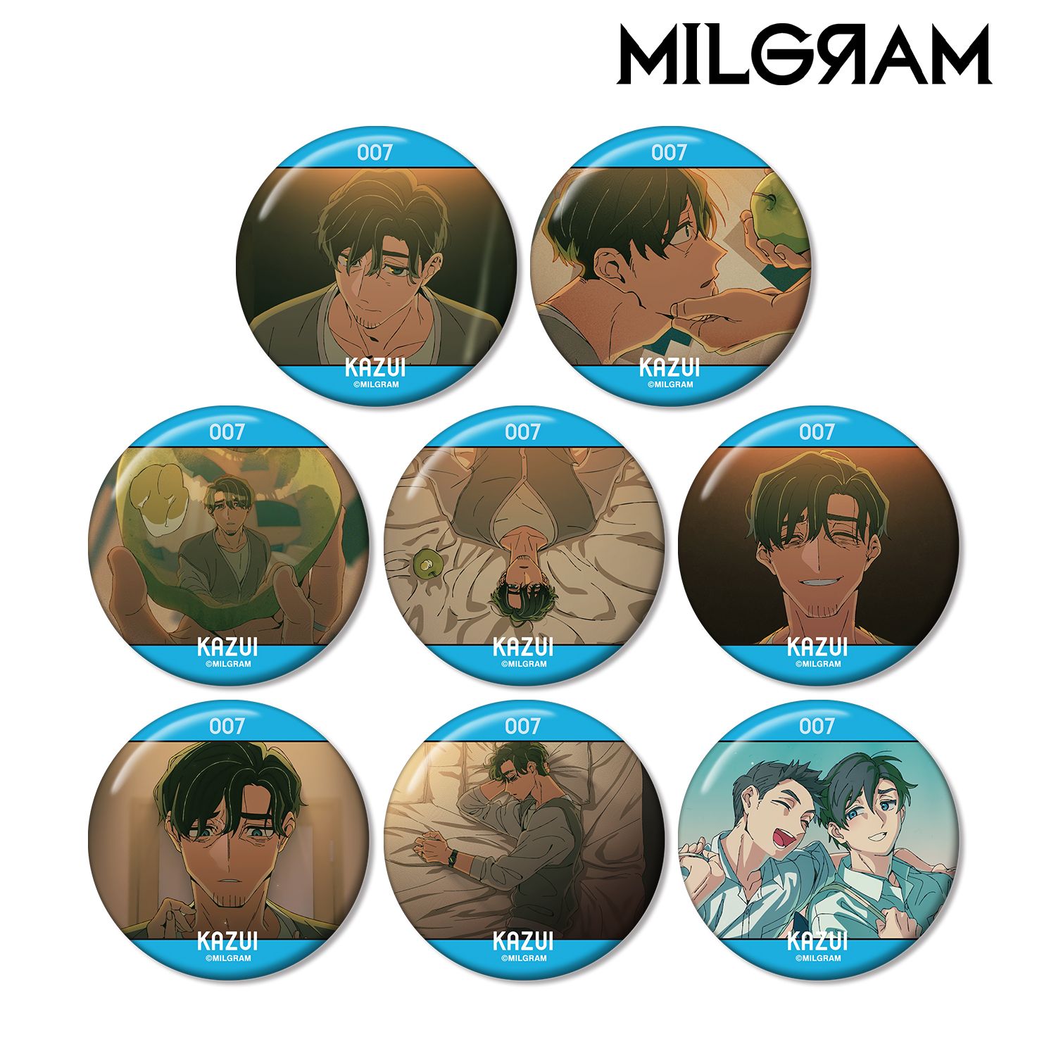 MILGRAM -ミルグラム- トレーディング MV 缶バッジ カズイ『カモフラージュ』(単位/単品) 画像 2 | AniSmile