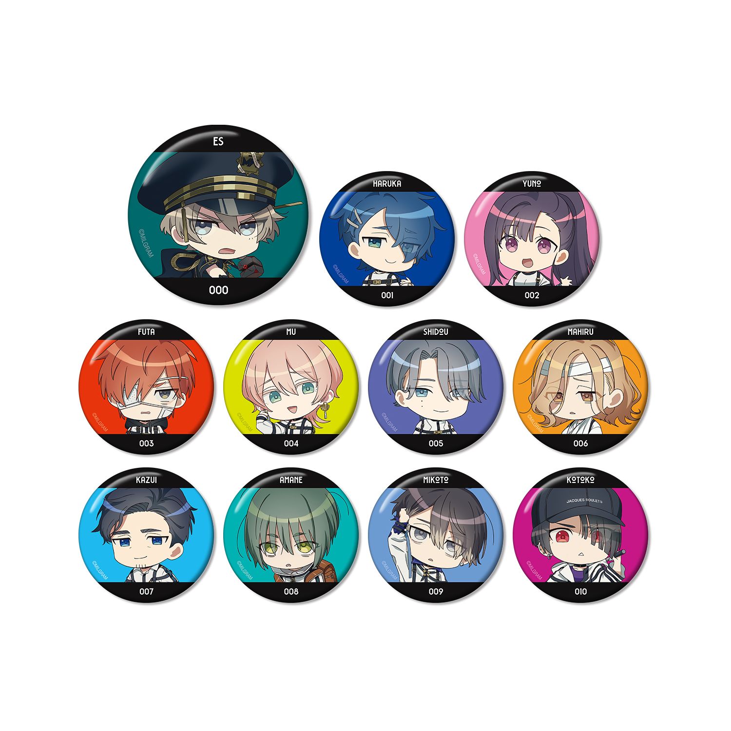 MILGRAM -ミルグラム- トレーディング 公式ちびキャラ Season 2 ver. 缶バッジ(単位/単品) 画像 3 | AniSmile