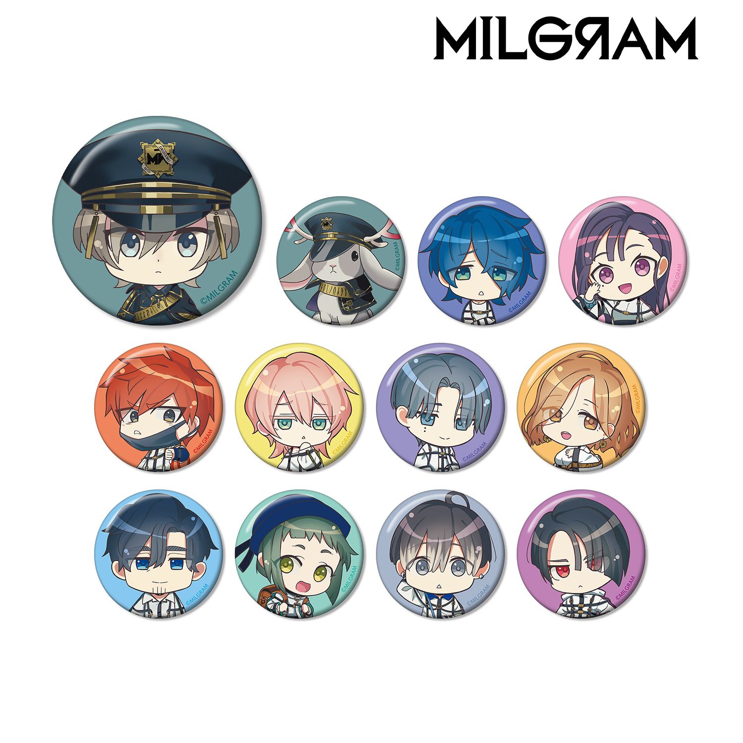 MILGRAM -ミルグラム- トレーディング ちびキャラ 缶バッジ(単位/単品) 画像 4 | AniSmile