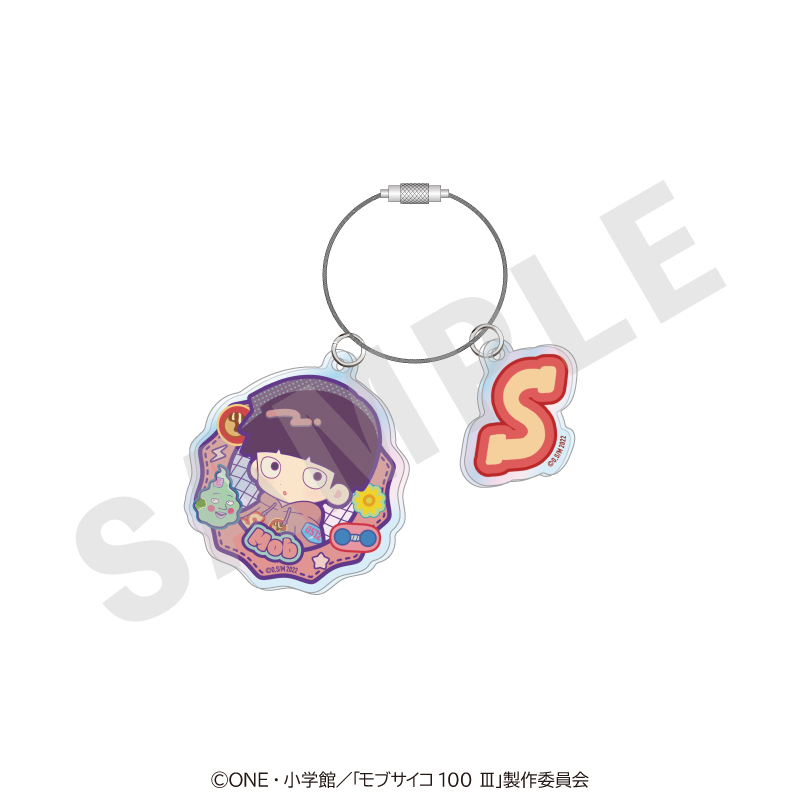 モブサイコ100 Ⅲ だぼっとシリーズ オーロラアクリルキーホルダー(影山 茂夫&エクボ) - 公式商品画像 | AniSmile