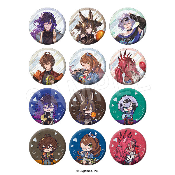 グランブルーファンタジー トレーディンググリッター缶バッジ ROUND1コラボver. 1pcs 画像 2 | AniSmile