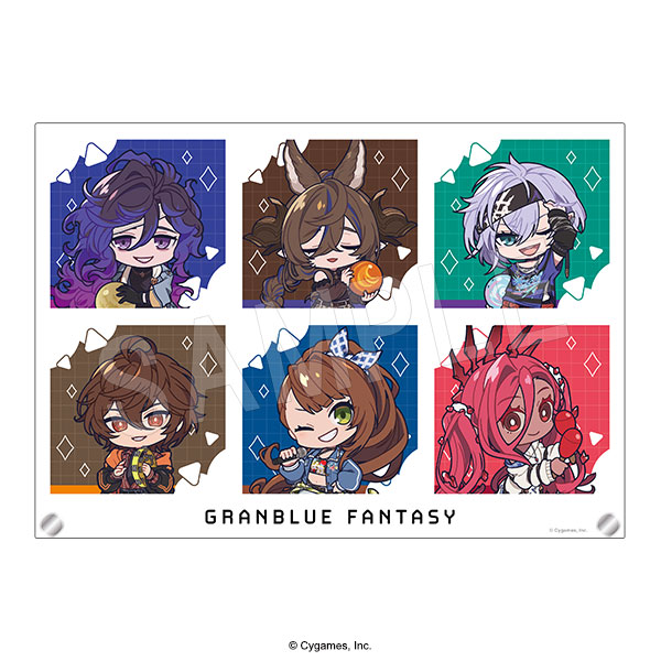 グランブルーファンタジー ホロアクリルアートパネル ROUND1コラボver. ミニキャラ 画像 2 | AniSmile
