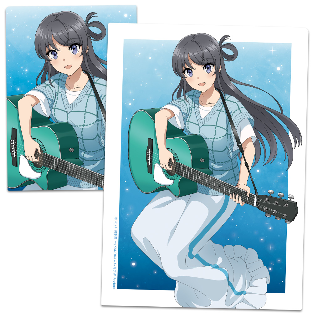 青春ブタ野郎はサンタクロースの夢を見ない クリアファイル 桜島麻衣 ギターガールver. 【描き下ろし】 - 公式商品画像 | AniSmile