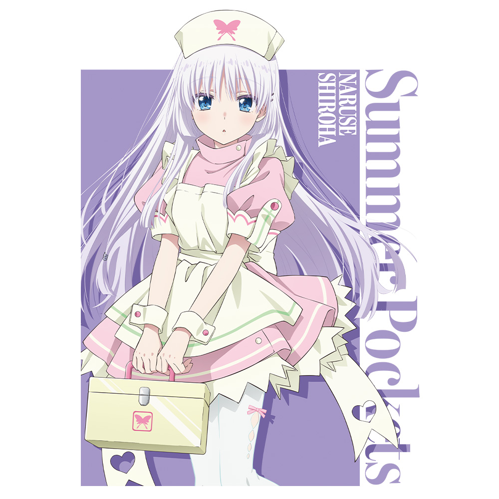 Summer Pockets Tシャツ 鳴瀬 しろは ナースメイドver. XLサイズ 【描き下ろし】 画像 3 | AniSmile