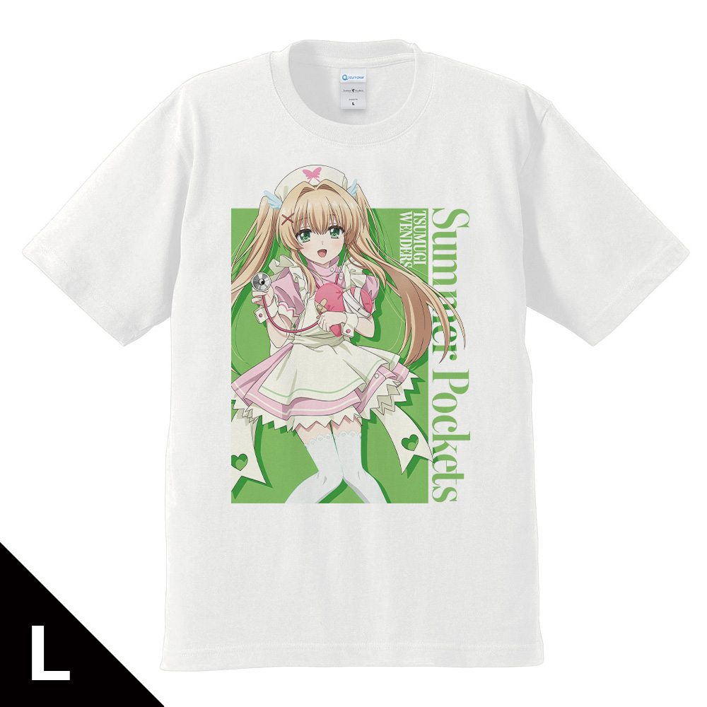 Summer Pockets Tシャツ 紬 ヴェンダース ナースメイドver. Lサイズ 【描き下ろし】 - 公式商品画像 | AniSmile
