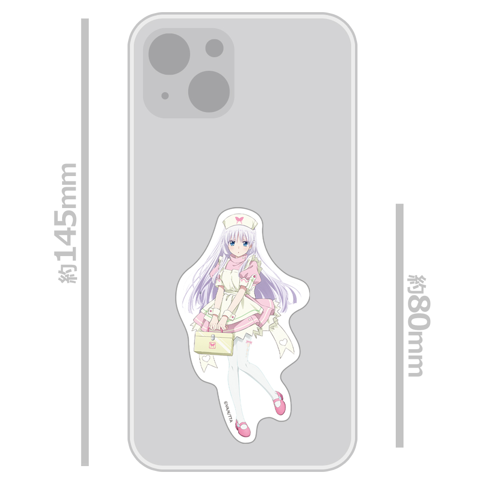 Summer Pockets ダイカットステッカーセット 鳴瀬 しろは ナースメイドver. 【描き下ろし】 画像 2 | AniSmile