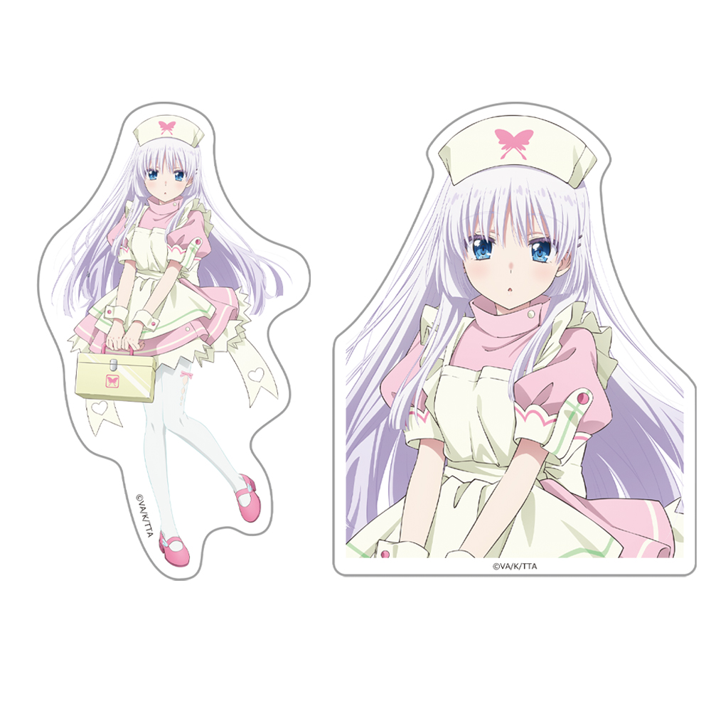 Summer Pockets ダイカットステッカーセット 鳴瀬 しろは ナースメイドver. 【描き下ろし】 - 公式商品画像 | AniSmile