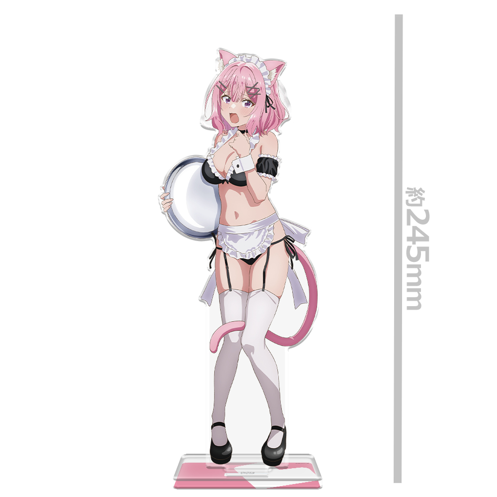 わたしが恋人になれるわけないじゃん、ムリムリ!(※ムリじゃなかった!?) BIGアクリルキャラスタンド 甘織 れな子 猫耳水着メイドver.【描き下ろし】 - 公式商品画像 | AniSmile