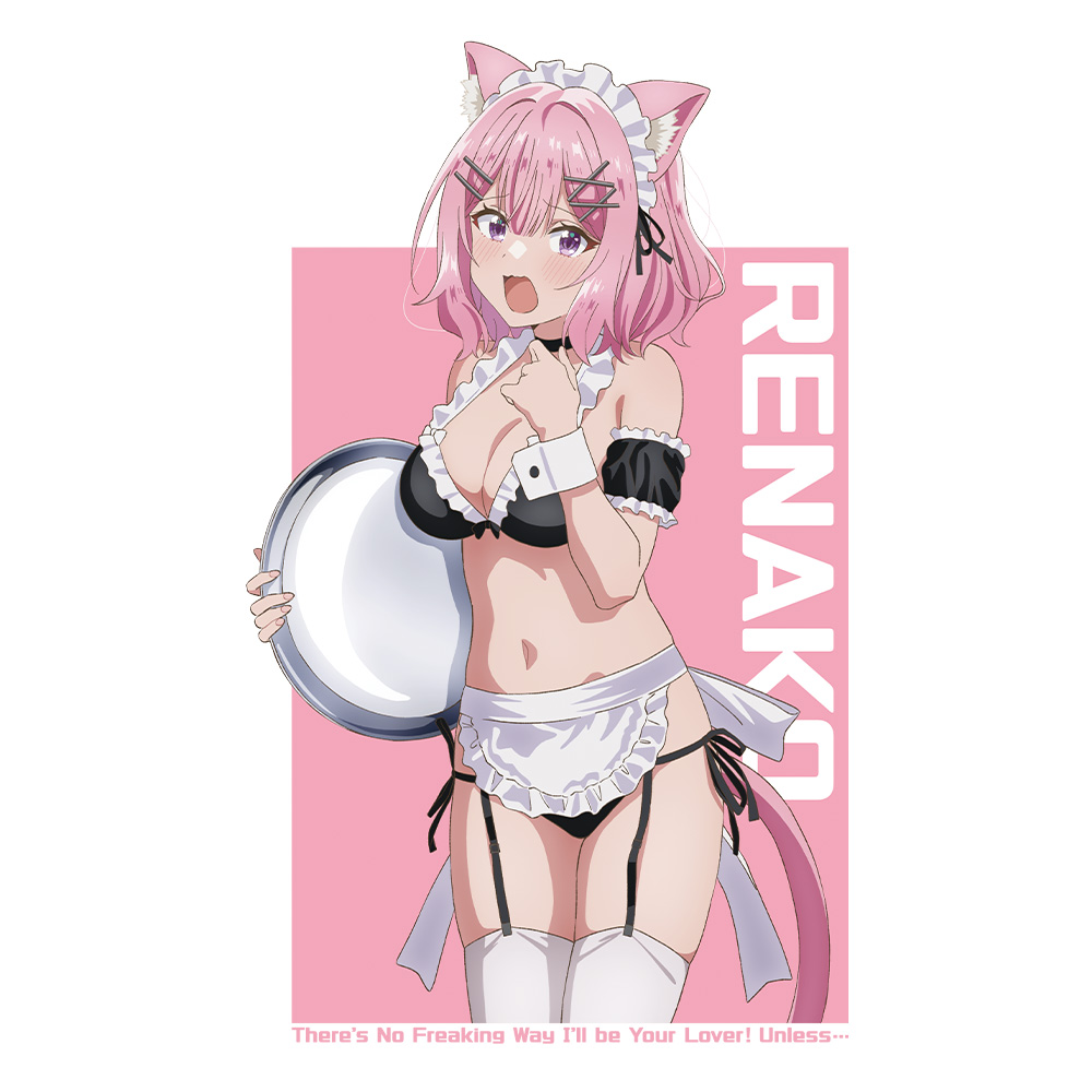 わたしが恋人になれるわけないじゃん、ムリムリ!(※ムリじゃなかった!?) Tシャツ 甘織 れな子 猫耳水着メイドver. Lサイズ【描き下ろし】 画像 3 | AniSmile