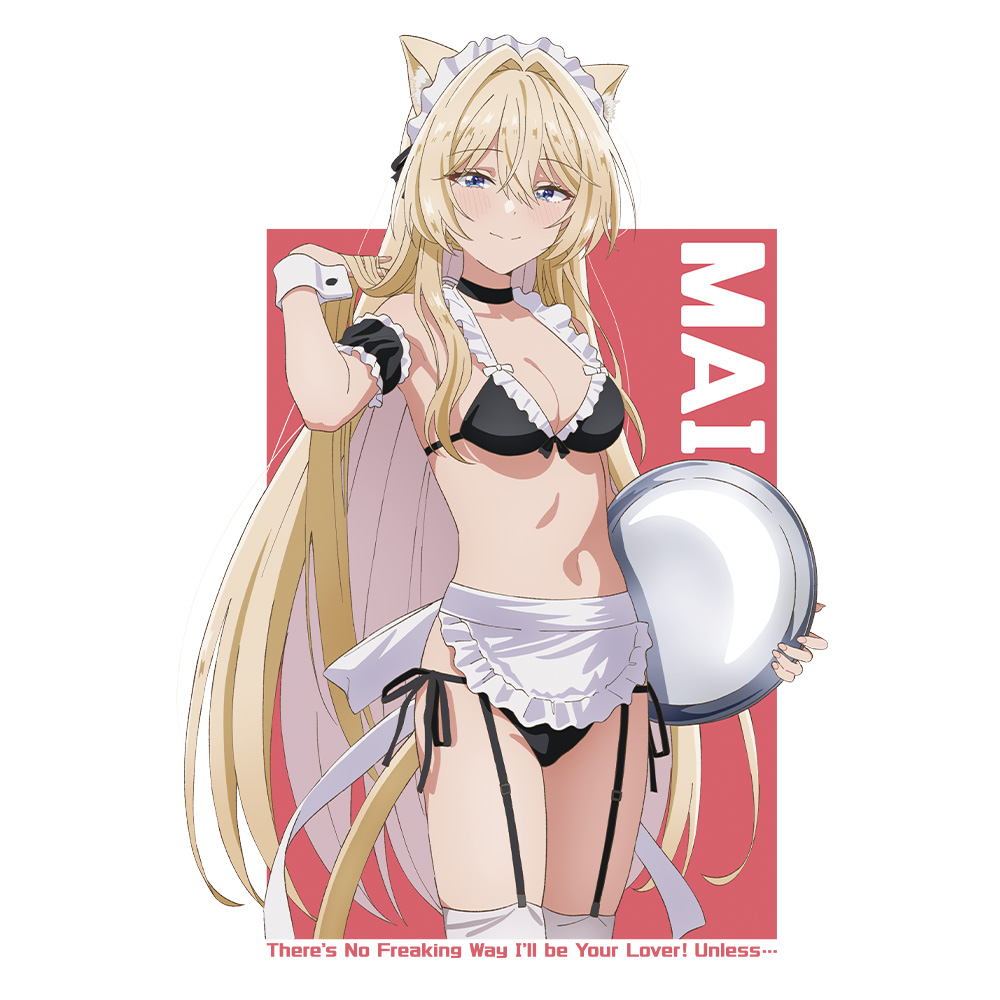 わたしが恋人になれるわけないじゃん、ムリムリ!(※ムリじゃなかった!?) Tシャツ 王塚 真唯 猫耳水着メイドver. Mサイズ【描き下ろし】 画像 4 | AniSmile