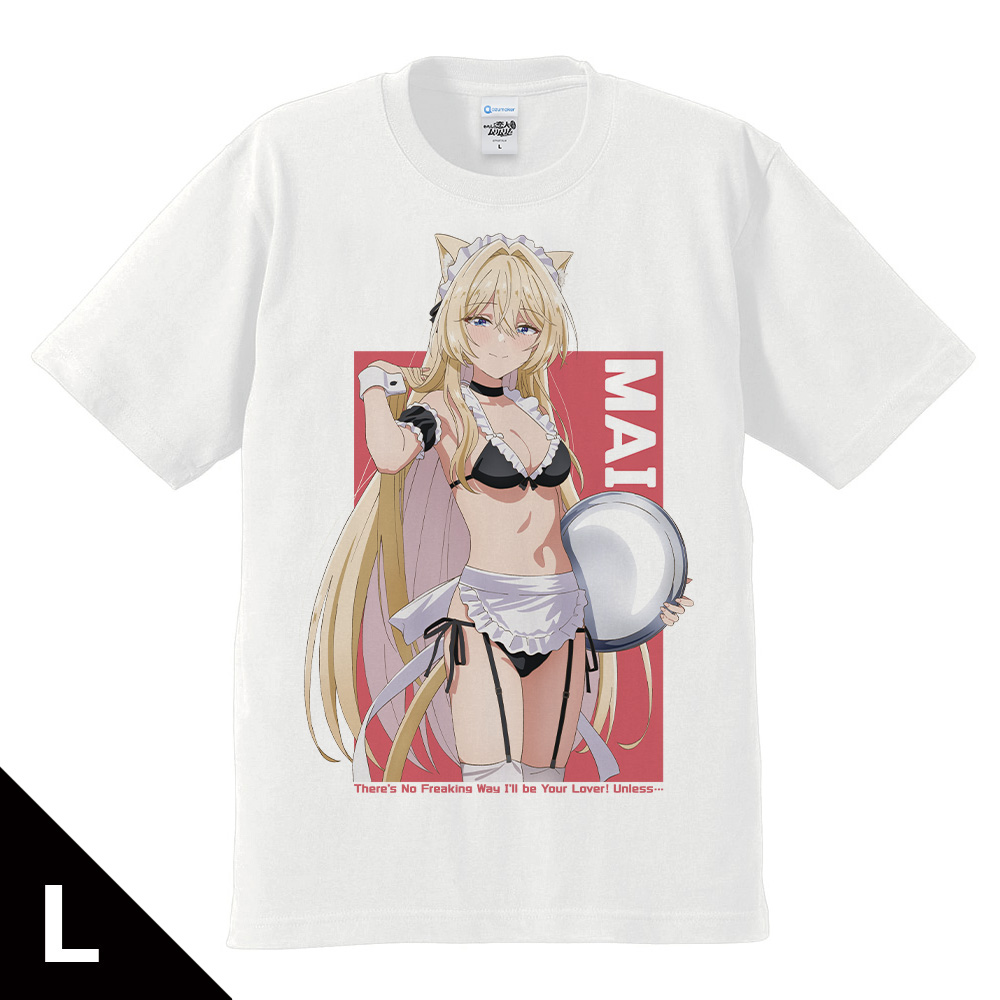 わたしが恋人になれるわけないじゃん、ムリムリ!(※ムリじゃなかった!?) Tシャツ 王塚 真唯 猫耳水着メイドver.Lサイズ【描き下ろし】 - 公式商品画像 | AniSmile