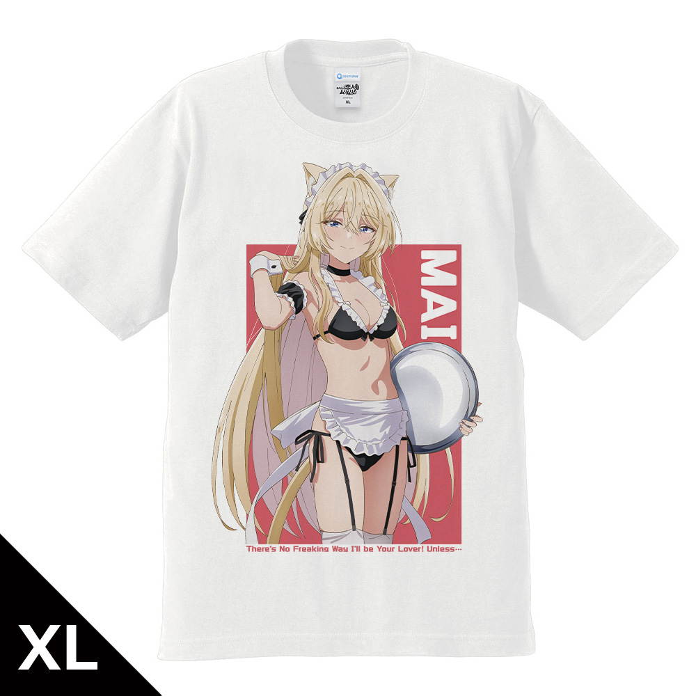 わたしが恋人になれるわけないじゃん、ムリムリ!(※ムリじゃなかった!?) Tシャツ 王塚 真唯 猫耳水着メイドver.XLサイズ【描き下ろし】 - 公式商品画像 | AniSmile