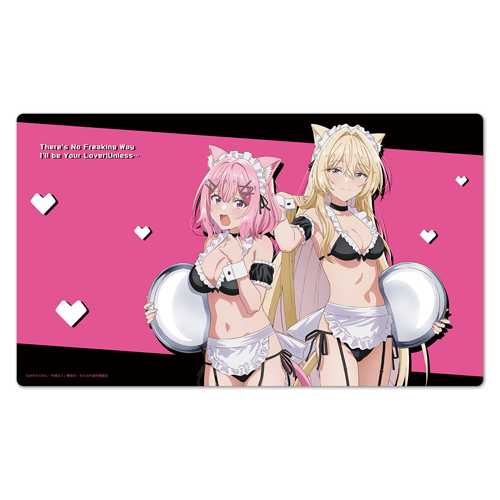 わたしが恋人になれるわけないじゃん、ムリムリ!(※ムリじゃなかった!?) キャラクターラバーマット れな子&真唯 猫耳水着メイドver.【描き下ろし】 - 公式商品画像 | AniSmile