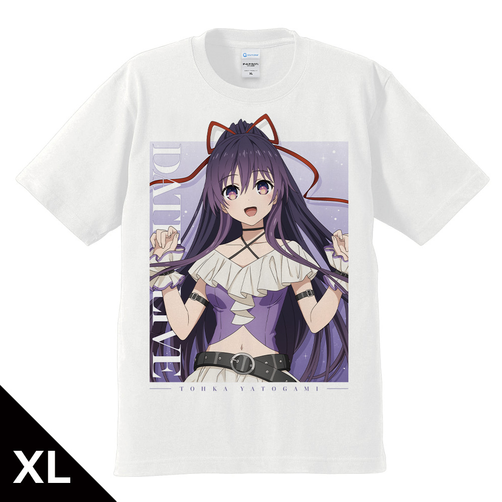 デート・ア・ライブV Tシャツ 夜刀神十香 ゴシックパンク ホワイトver. XLサイズ 【描き下ろし】 画像 2 | AniSmile