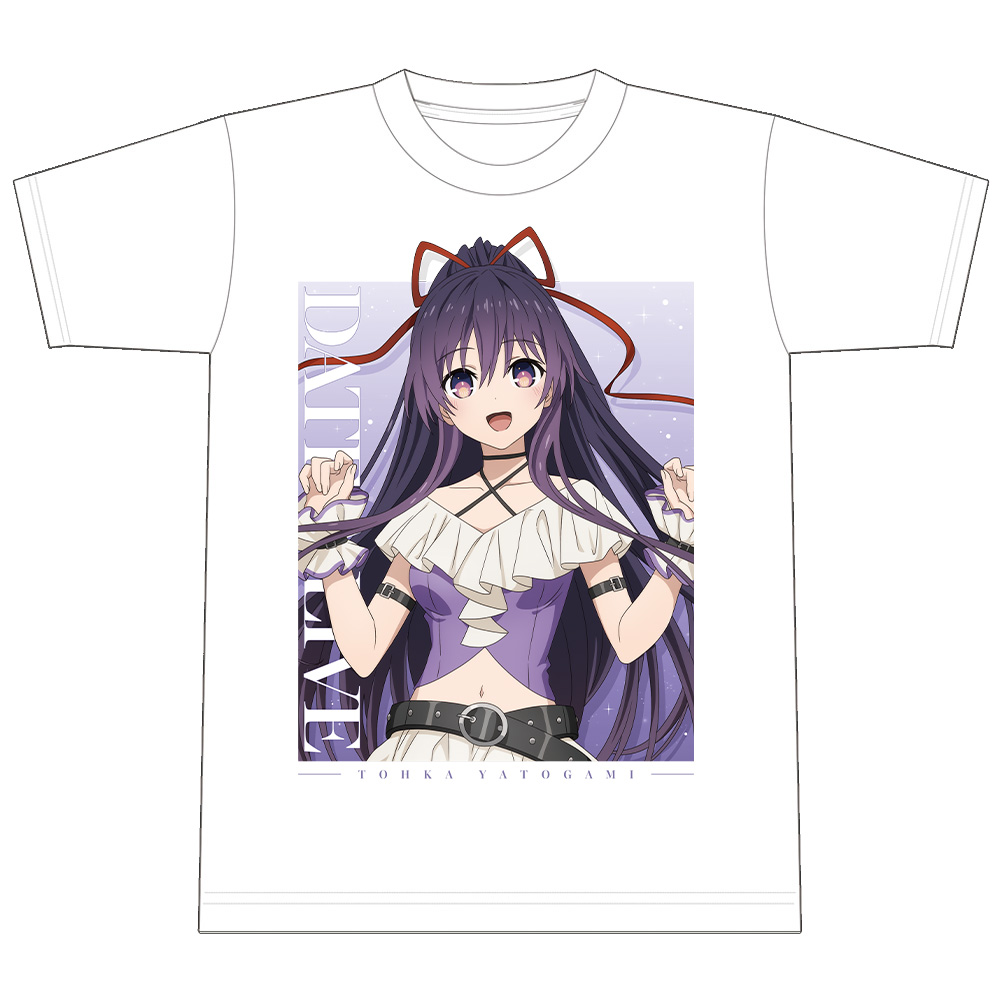 デート・ア・ライブV Tシャツ 夜刀神十香 ゴシックパンク ホワイトver. XLサイズ 【描き下ろし】 画像 4 | AniSmile