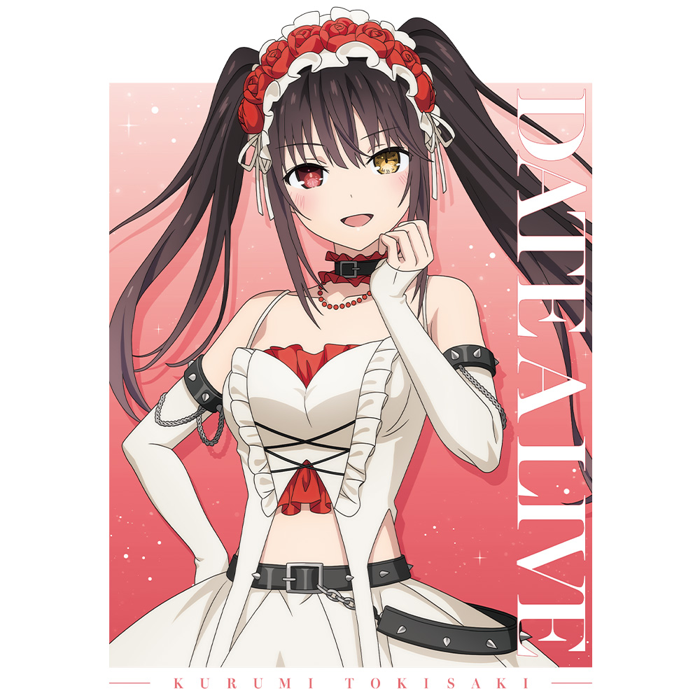 デート・ア・ライブV Tシャツ 時崎狂三 ゴシックパンク ホワイトver. Mサイズ 【描き下ろし】 画像 3 | AniSmile