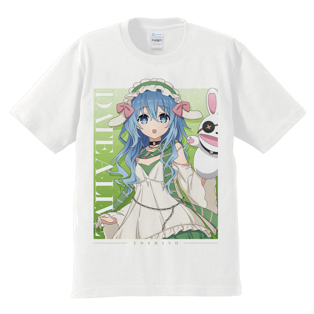 デート・ア・ライブV Tシャツ 四糸乃 ゴシックパンク ホワイトver. XLサイズ 【描き下ろし】 画像 2 | AniSmile
