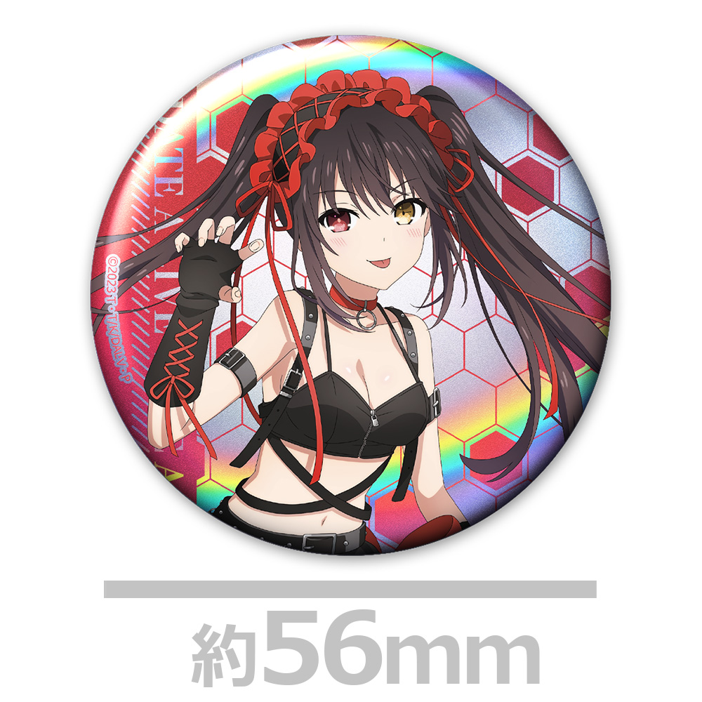 デート・ア・ライブV ホログラム缶バッジ2個セット 時崎狂三 ゴシックパンクver. 【描き下ろし】 画像 2 | AniSmile