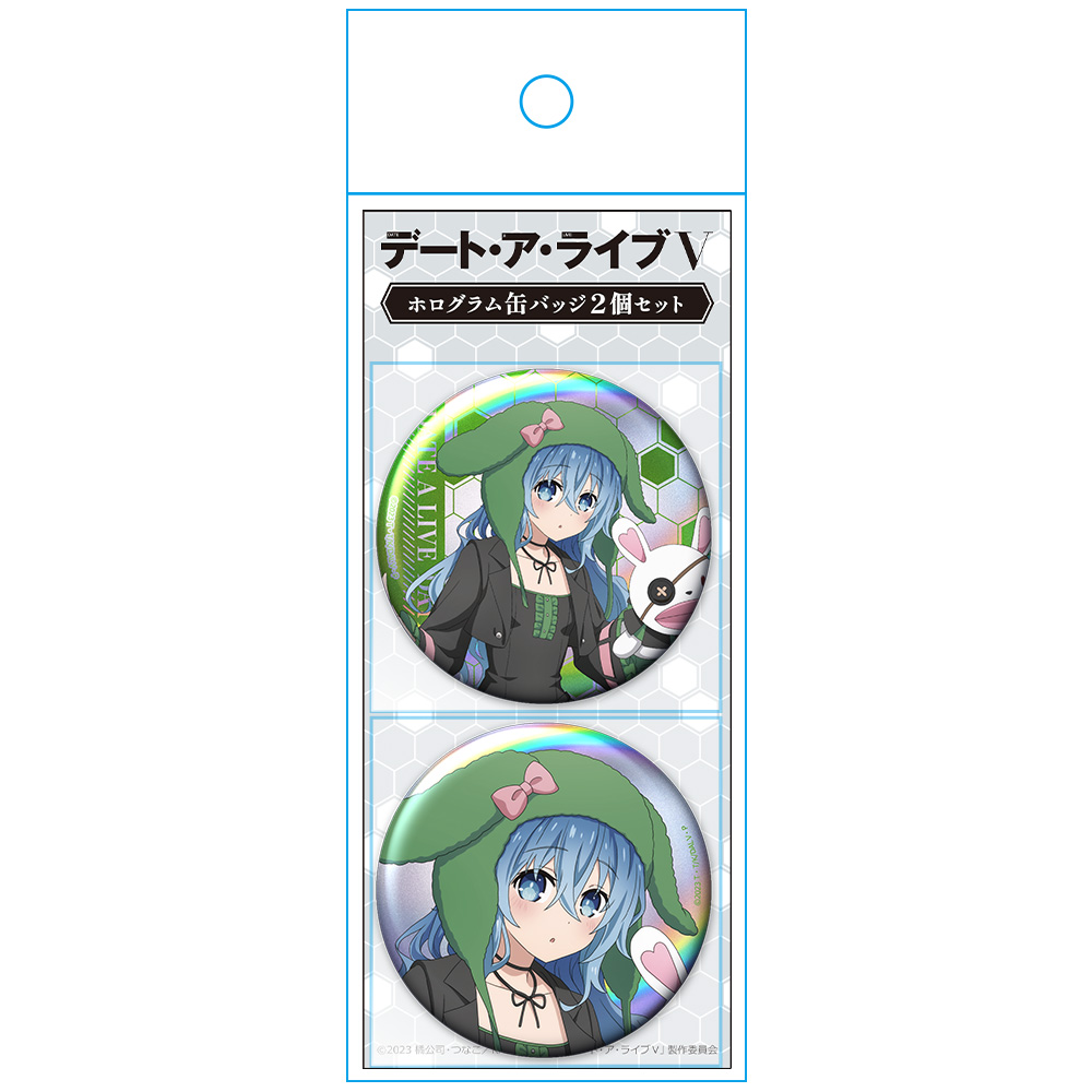デート・ア・ライブV ホログラム缶バッジ2個セット 四糸乃 ゴシックパンクver. 【描き下ろし】 画像 3 | AniSmile