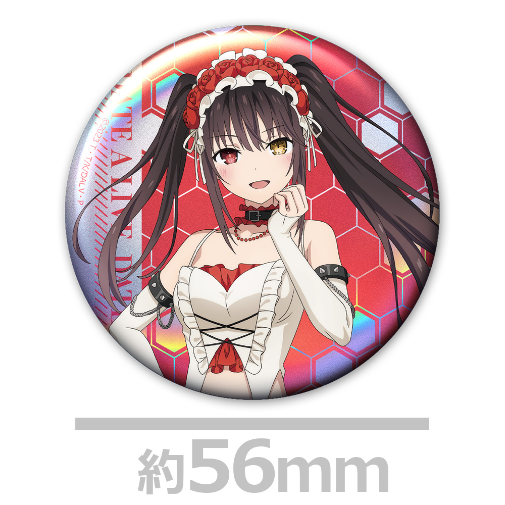 デート・ア・ライブV ホログラム缶バッジ2個セット 時崎狂三 ゴシックパンク ホワイトver. 【描き下ろし】 画像 2 | AniSmile