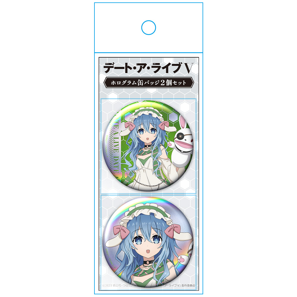 デート・ア・ライブV ホログラム缶バッジ2個セット 四糸乃 ゴシックパンク ホワイトver. 【描き下ろし】 画像 3 | AniSmile
