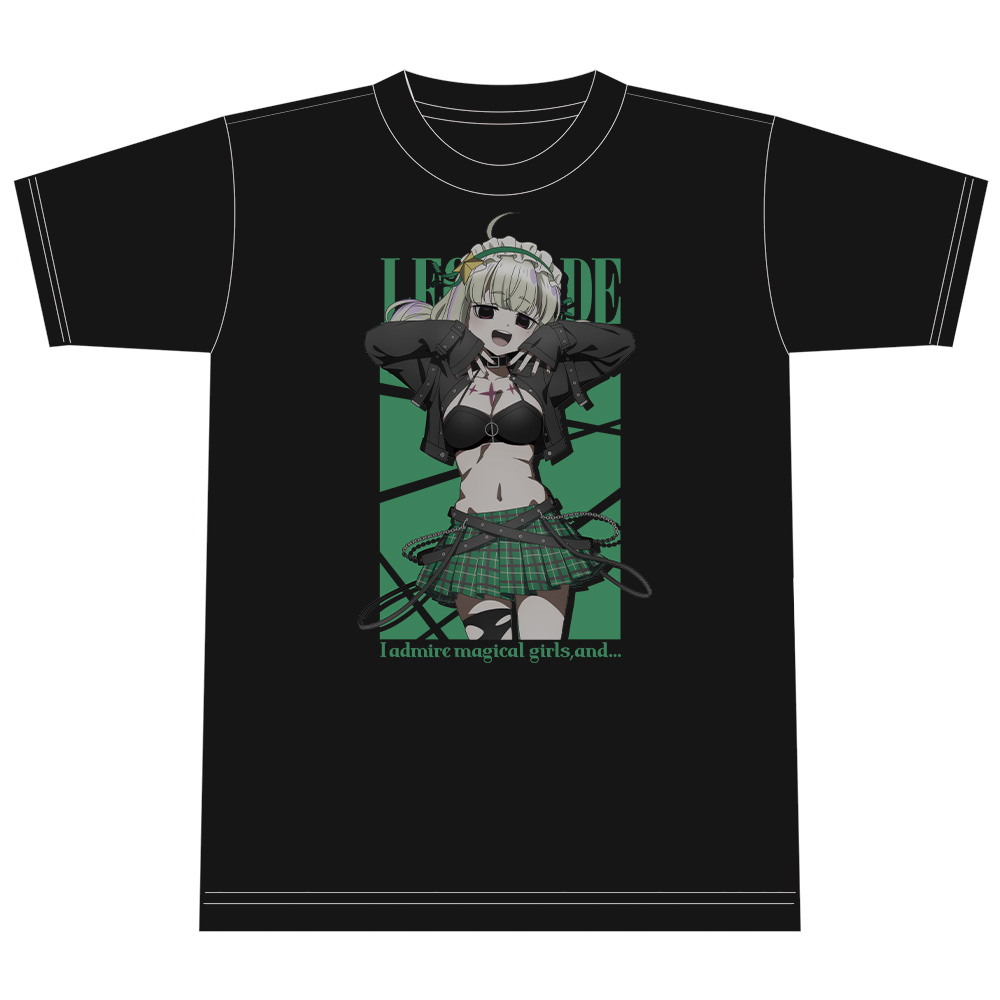 魔法少女にあこがれて Tシャツ レオパルト ゴシックパンクver. Lサイズ 【描き下ろし】 画像 4 | AniSmile