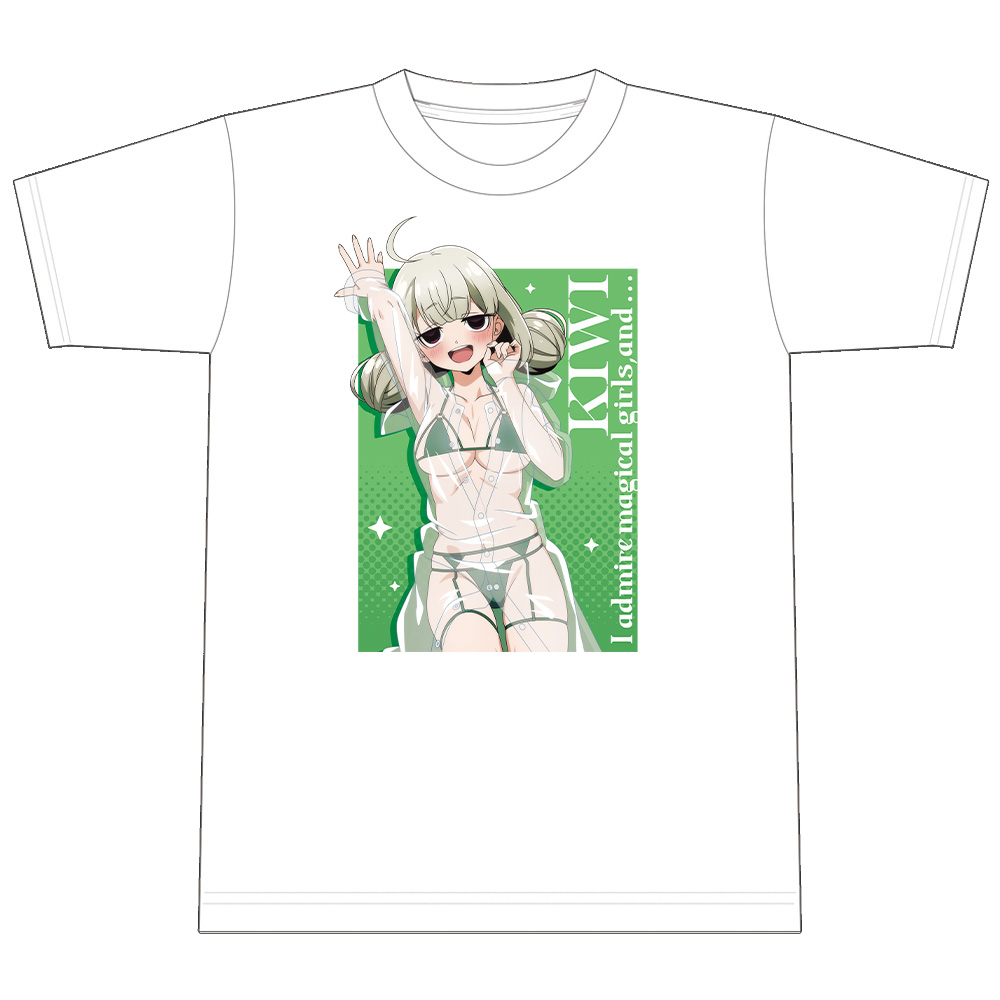魔法少女にあこがれて Tシャツ 阿良河キウィ レインコート水着ver. Lサイズ 【描き下ろし】 画像 4 | AniSmile