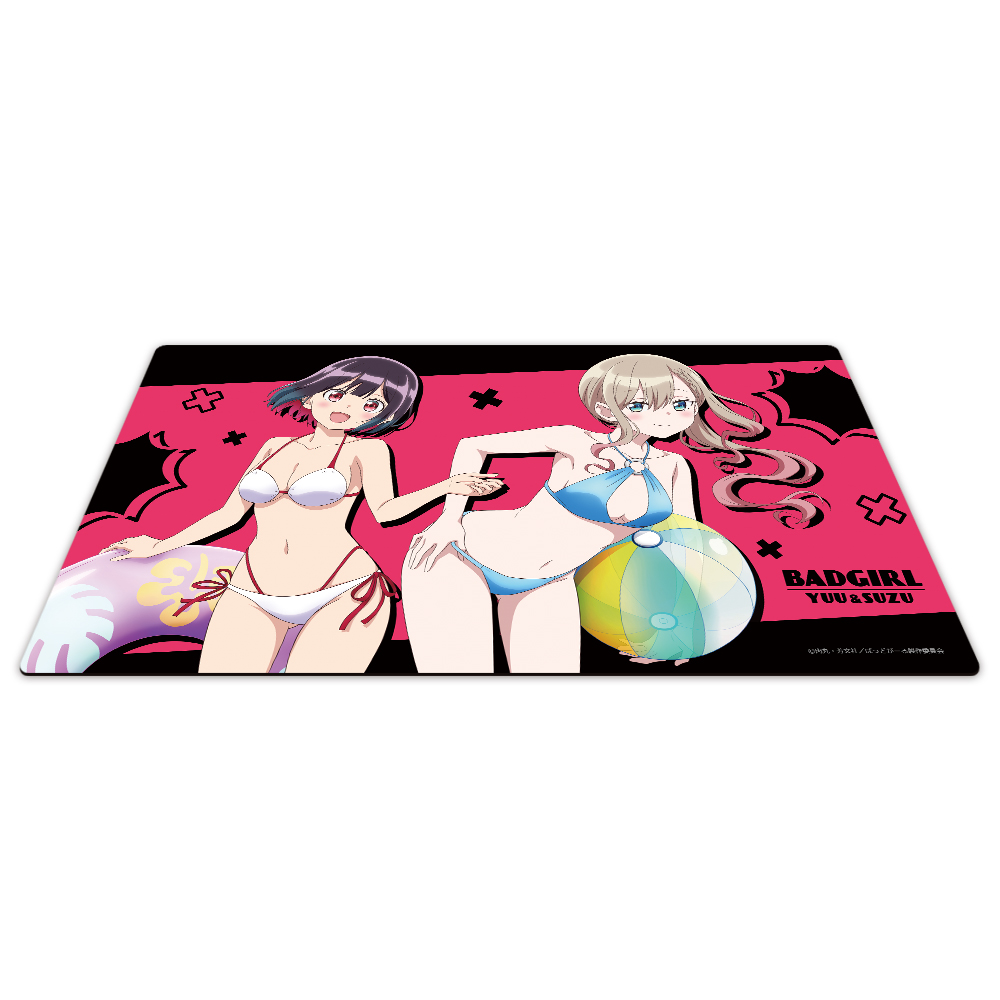 ばっどがーる キャラクターラバーマット 優&涼 水着ver.【描き下ろし】 画像 2 | AniSmile