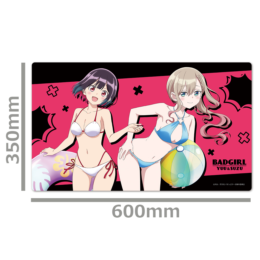ばっどがーる キャラクターラバーマット 優&涼 水着ver.【描き下ろし】 画像 3 | AniSmile