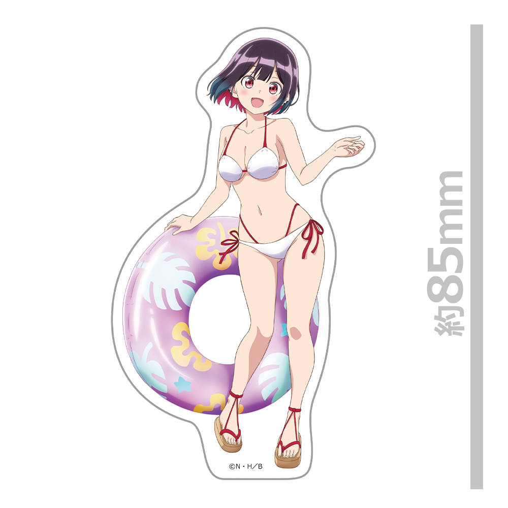 ばっどがーる ダイカットステッカー 優谷優 水着ver.【描き下ろし】 画像 2 | AniSmile
